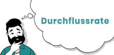 Illustration Durchflussrate