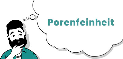 Illustration Porenfeinheit