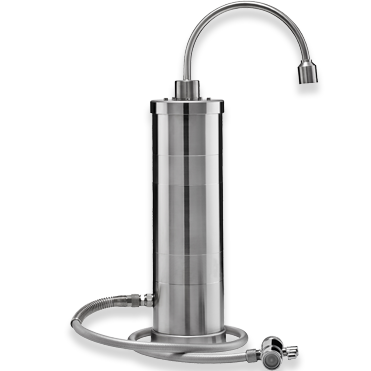 Alvito Auftischfilter aus Edelstahl Inox A