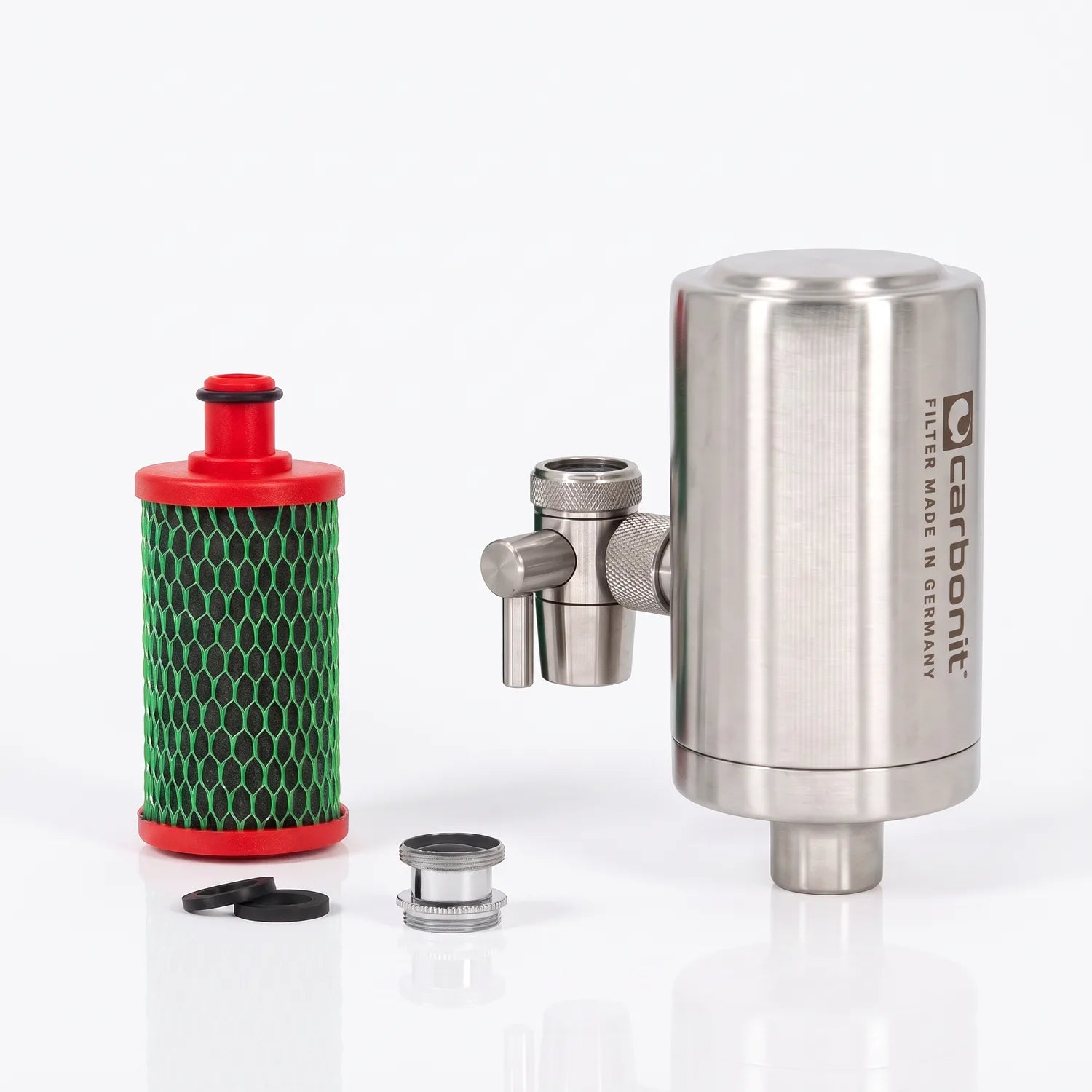 Carbonit GO travel Inox Reise-Wasserfilter – Produktfoto freigestellt